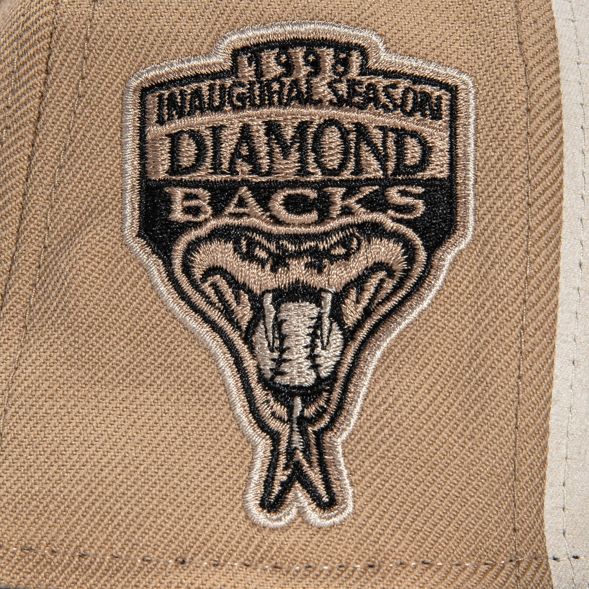 New Era 59FIFTY Arizona Diamondbacks City Connect Patch Snake Hat - Tan, Sedona Red Tan/Sedona Red / 8